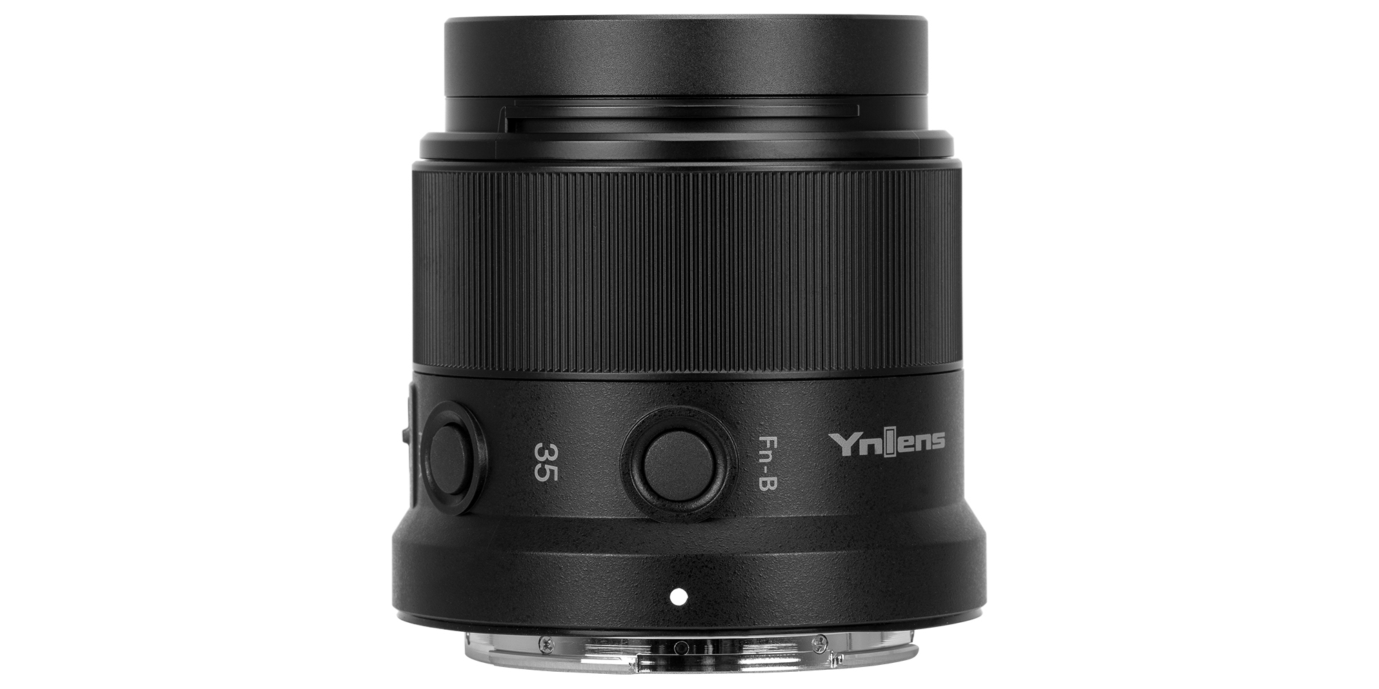 Tubus obiektywu Yongnuo YN 35 mm f_1,8 Z DA DSM WL do Nikon Z na białym tle